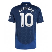 Maglia Calcio Manchester United Marcus Rashford #10 Seconda Divisa 2024-25 Manica Corta